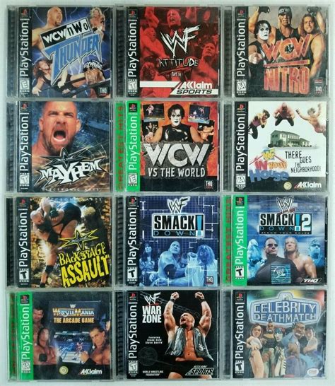 playstation 1 wrestling games